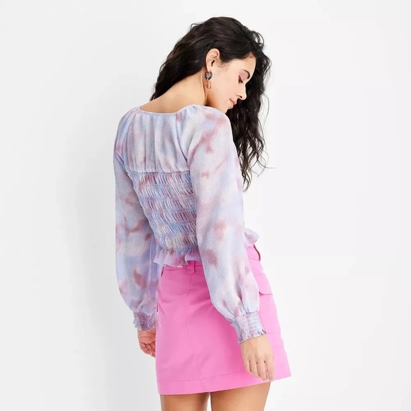 Women's Watercolor Long Sleeve blouse - Picture 2 of 2